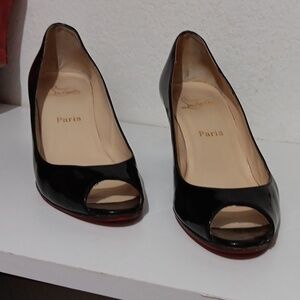 Size 10 Vintage Red Bottom Designer Wedges